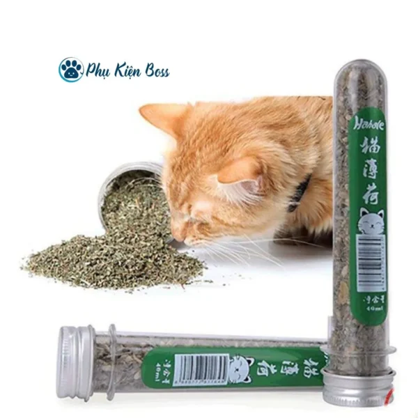 Cỏ Mèo Catnip, Cỏ Bạc Hà Cho Mèo Dạng Ống