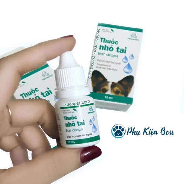 Thuốc trị viêm ngoài tai vemedim cho chó mèo (10ml)